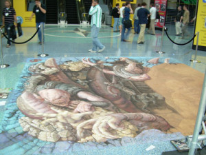 Kurt Wenner - Gears of War Chalk - Day 3