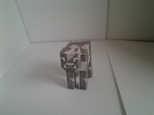 Cow from minecraft - papercraft
