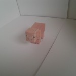 Minecraft pig papercraft model