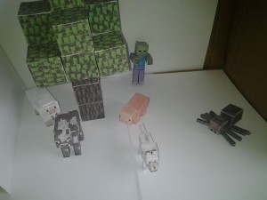Tree, Spider, Zombie, Wolf and more animals papercraft