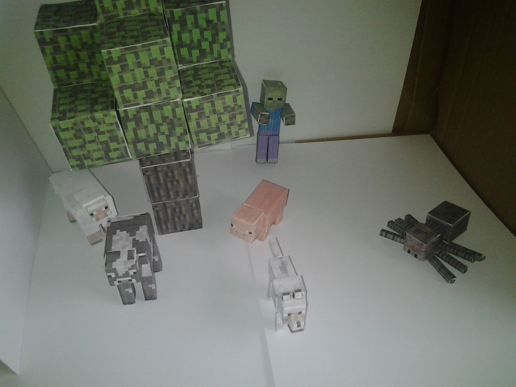 Minecraft Papercraft-Animal Mobs