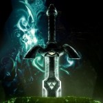 The Legend of Zelda Master Sword with smoke - Timeline Cover For Facebook