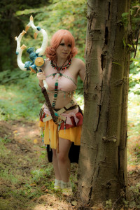 Vanille cosplay in the woods
