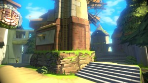 winfall island architecture from Wind Waker HD