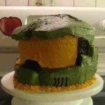 master chief's helmet. cake made by mike