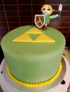 simple zelda triforce cake