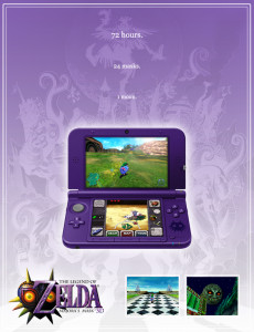 Majora's mask 3d poster advert