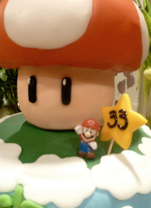 Mario, Mushroom, star cake