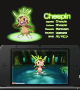 pokemon X and Y starter Chespin