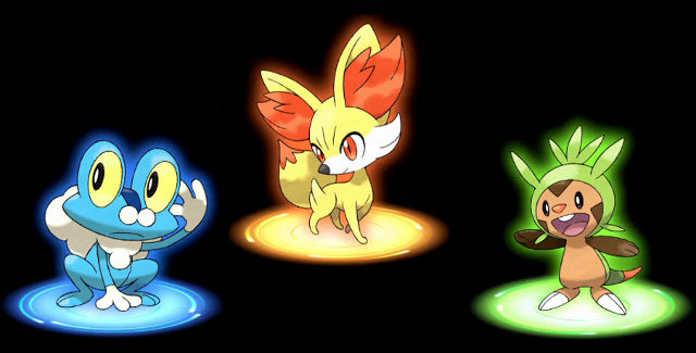 Paper Pokemon X and Y Starters