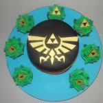 zelda cake and leafy cupcakes