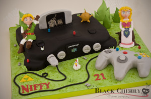 nintendo 64 zelda cake